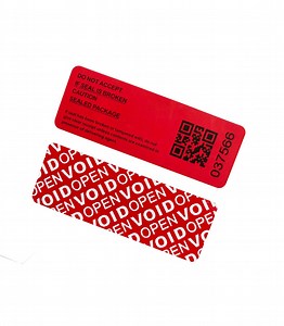 [Hot Item] Void Packaging Sticker for Carton Box Tamper Evident Label Customized Void Label Void Label Total Transfer Security Label Security Label Half-Transfer Label
