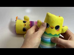 Plush chick water wiggler toy