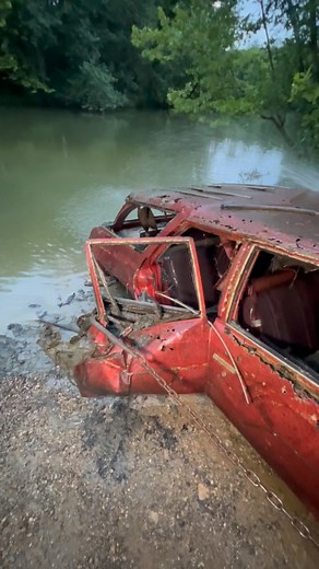 Tons of mud inside Chevy Impala found in creek #crazy #scuba #truck #tow #carshow #restore #chevy #explore | Adam Brown Adventures