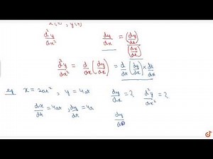 2nd order derivative of parametric functions