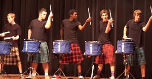 Teen Drummers Knock Everyone’s Socks Off With Impressive Routine At High School Talent Show