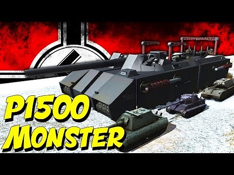 P1500 MONSTER! (Men of War) Landkreuzer w/ 800 mm Gustav Gun!