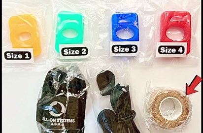 72oz Penis Weight Hanger & Penis Stretcher Knee Strap Combo – Includes New Silicone Comfort Sleeves – Penis Traction Hanging System ADS Extender – 4.5 lb Threaded Steel Ball Set