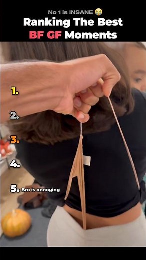 Ranking The BEST BF GF Moments #shortsviral