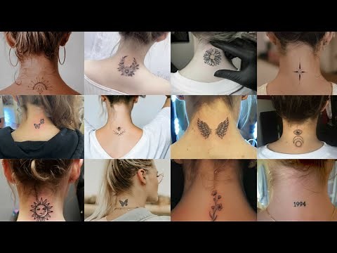 Back Neck Tattoos For Girls 2022 / Cute Back Neck Tattoo Ideas For Ladies / Women's Tattoo Idea 🔥