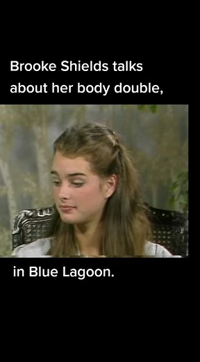 Brooke on her body double in the film Blue Lagoon. #brookeshields #bluelagoon