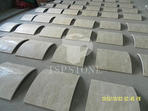 [Hot Item] Omani Beige Marble Arc Tile for Column