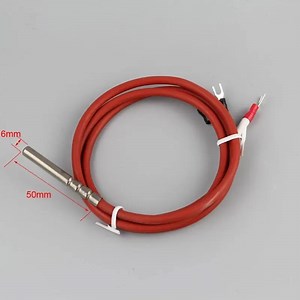 [Hot Item] -20~200'c 3 Wire Type PT100 Thermocouple Waterproof Temperature Probe High Temperature Thermocouple Sensor with Silicon Cable