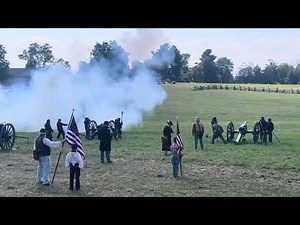 Cannon fire at the 162nd Gettysburg reenactment