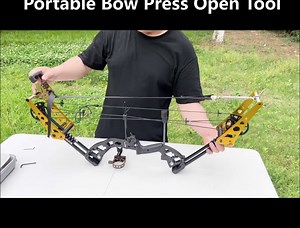 Archery Compound Portable Bow Press Open Tool String Replacement with Tool Case