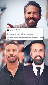 2.4K views · 13 reactions | Ryan Reynolds, Rob McElhenney, and Michael B. Jordan are getting into the F1 ownership game. | TSN | Facebook
