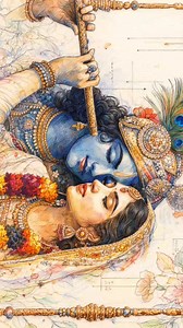 Shree Krishna radha beautiful realistic drawing #radha #krishna #art #drawing #trending #viral #spotlight #viral | LoveArtvibes