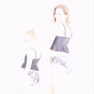 Watch Kids Girls Bikini Swimsuit Set High Waisted on Amazon Live