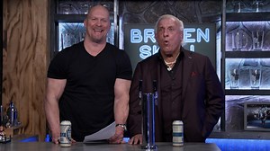 “Stone Cold” plays word association with Ric Flair at the Broken Skull Bar