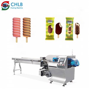 [Hot Item] Fully Automatic Horizontal Wrapping Flow Pack Packing Machine Ice Cream Lolly Popsicle Packaging Machine