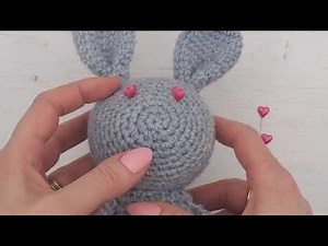 Bunny Video Tutorial 22. Sewing Sleepy Eyes. Learn to Crochet with Wee Woolly Wonderfuls