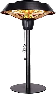 Star Patio Outdoor Freestanding Electric Patio Heater, Tabletop heater, Infrared Heater, Hammered Bronze Finished, Portable Heater suitable as a Balcony Heater, 1566-CT