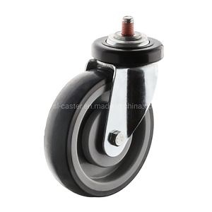 [Hot Item] 100mm Swivel Bolt Hole Shopping Trolley Castor
