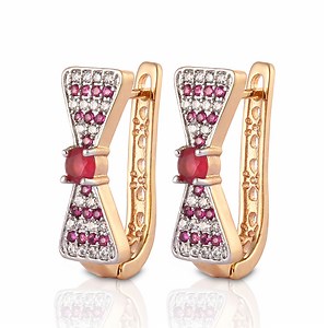 [Hot Item] Fashion Women 14K 18K Gold Plated Costume Imitation Jewelry with CZ Pearl Huggie Hoop Earring
