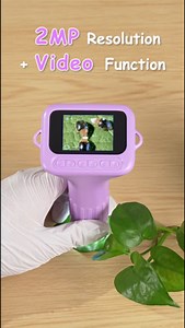 USCAMEL Digital Microscope for Kids 5-7: 1000x Kids Handheld Microscope with Screen 2" inch Pocket miniscope with Slides Kit - for Children Toddler Student Nature Explorers Educational Toy(Purple)