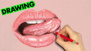 how to draw tongue | Art Kidlat