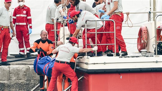 Correction: Italy-Yacht Sinks story