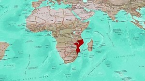 Political Map Mozambique Mozambique Borders Stock Footage Video (100% Royalty-free) 3637691153 | Shutterstock