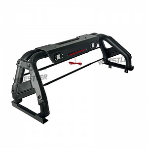 [Hot Item] 4X4 Light Texture Black Roll Bar Steel for Ranger Raptor Np300 Dmax Triton L200 Ranger Raptor Tacoma Tundra