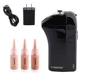 Timbertech Makeup Airbrush Set, MK300 Airbrush Starter Kit, Cordless Professional Airbrush Makeup System with 3 Color Foundations