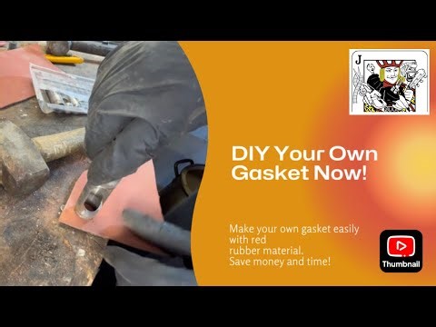 How to make your own red rubber gasket!