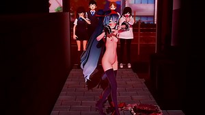 Hatsune Miku Dared To Strip In Public - Apple Pie MMD by Stranger MMD