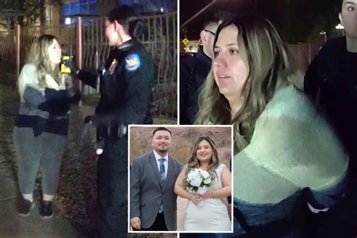 Bride’s wedding wrecked as cop bodycam reveals bizarre arrest