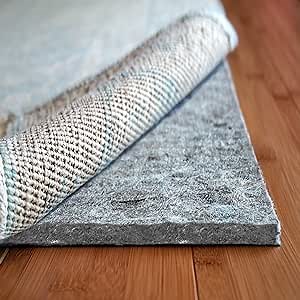 Superior Lock Rug Pad by Rug Pad USA, Comfortable Non-Slip Felt & Rubber Rug Padding for Hardwood Floors