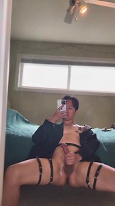 Korean guy monster cock loves jerking