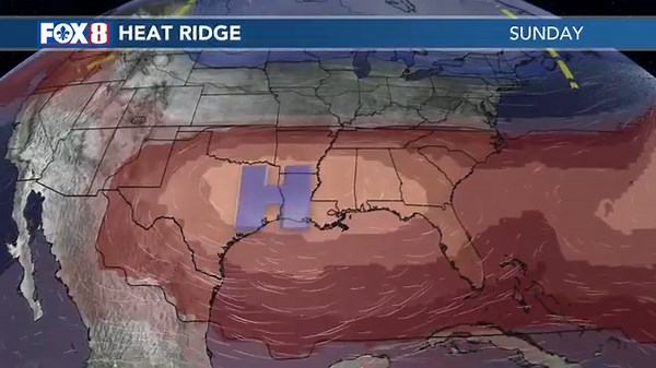 From Fox 8 Meteorologist Nicondra Norwood: Hot weather through the weekend, but a hope for some rain on the horizon. Get more in the video below. | FOX 8 WVUE Weather Team | Facebook