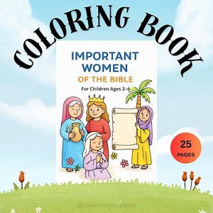 Women of the Bible Coloring Book, Christian Scripture Pages (PDF Download - Etsy UK
