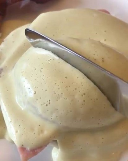 Sous vide eggs topped with creamy avocado hollandaise 🍳🥑 Just wait until you see that YOLK! | Food Network