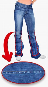 35K views · 208 reactions | Nur wenige kennen diesen tollen Trick! So können Sie Jeans verjüngen, ohne die Nähte zu beschädigen! Miarti 淋✂️ | Miarti - Kreative ideen | Facebook