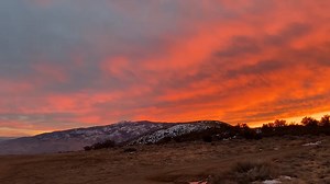 Here's our amazing sunset as we came down after hiking Peavine Mountain. Thanks to all for sending in your beautiful photos, it was a sight to see! Enjoy the views and see you from the home weather office on 2 News Mornings 4:30am-7am. | Adventures With Jeff Martinez