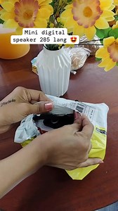 Mini digital speaker 285 pesos lang 😍 #budolfinds #misschediy | Miss CHE DIY