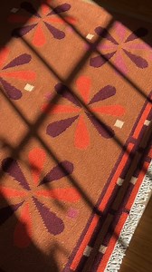 Brighten the whole room — and add a pop of pattern underfoot — with the Aster Flatweave Wool Rug ☀️: https://schoolhouse.visitlink.me/6rMIVp #schoolhouseliving | Schoolhouse | Facebook