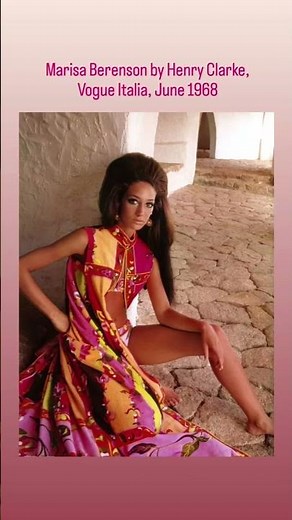 Marisa Berenson by Henry Clarke, Vogue Italia, June 1968 #vogue #italia