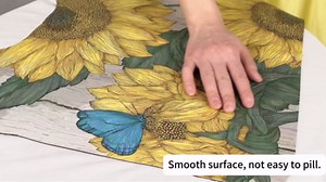 ANNA QUEEN Butterfly Flower Bathroom Toilet Rug Mat U Shaped 24" x 20" Absorbent Non Slip Bathroom Rugs Mats-Easy Clean Quick Dry Bath Mats Rugs for Floor
