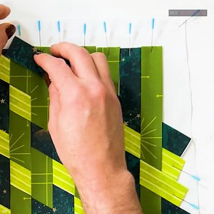 Tumbling Blocks in Shades of Green | Mx Domestic