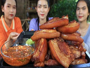 74K views · 4.2K reactions | Yummy cooking fried belly pork with rice sauce recipe | Natural Life TV | Facebook