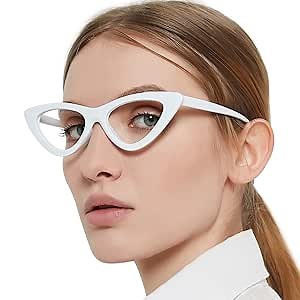 MARE AZZURO Blue Light Blocking Glasses Women, Cat Eye Computer Glasses, Funky Gaming Eyeglasses