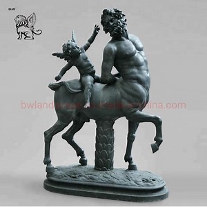 [Hot Item] Outdoor Decoration Greek Life Size Garden Cupid and Centaur Statue Bronze Sculpture