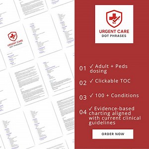 Urgent Care Dot Phrase Library | 100+ Editable Templates (digital Download) - Etsy