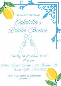 Bridal Shower Invitation, Kitchen Tea Invitation