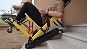 DIYAREA Portable Electric Chair Track Climbing Wheelchair Assist Stair Chair (Load Capacity 350 lb)